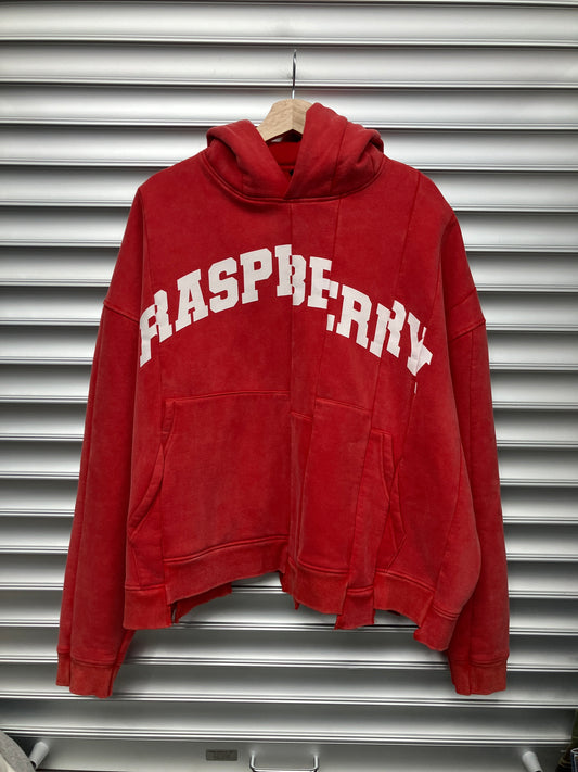 Red Faded Raspberry Hoodie - M