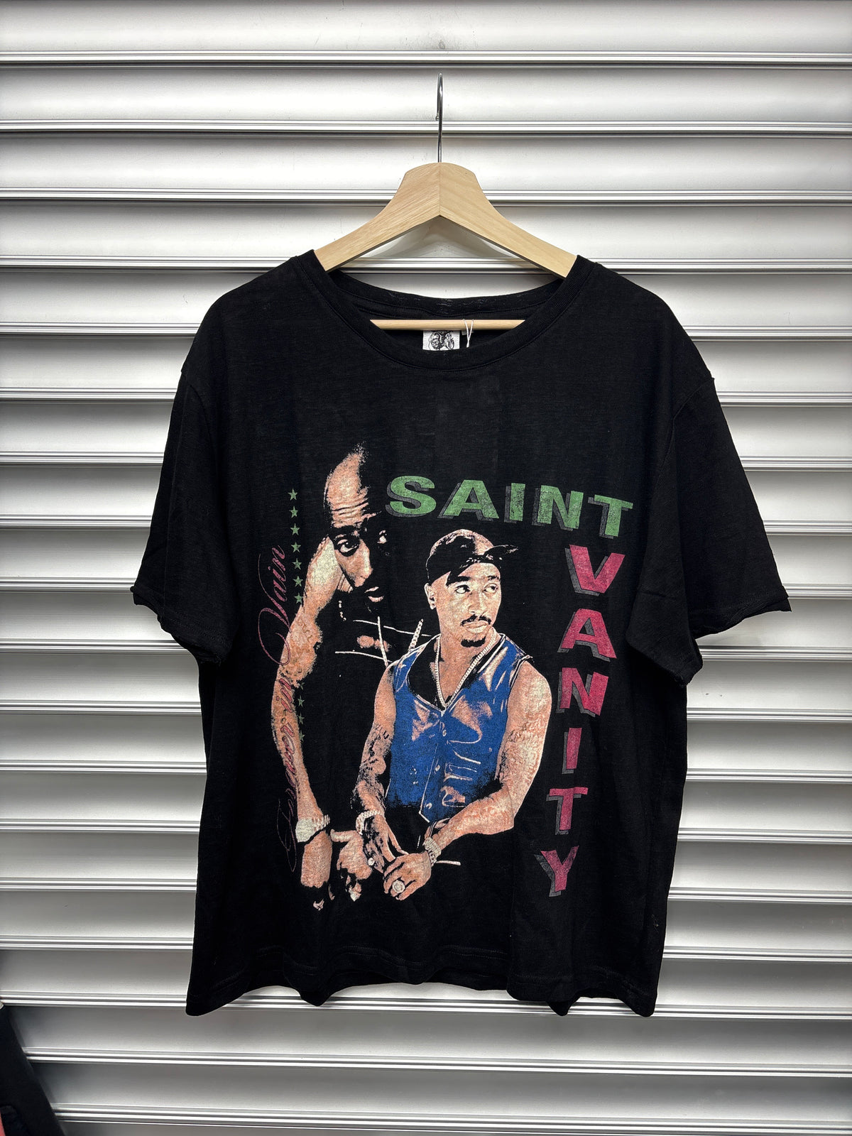 Saint Vanity 2 Pac Rap Tee - M **