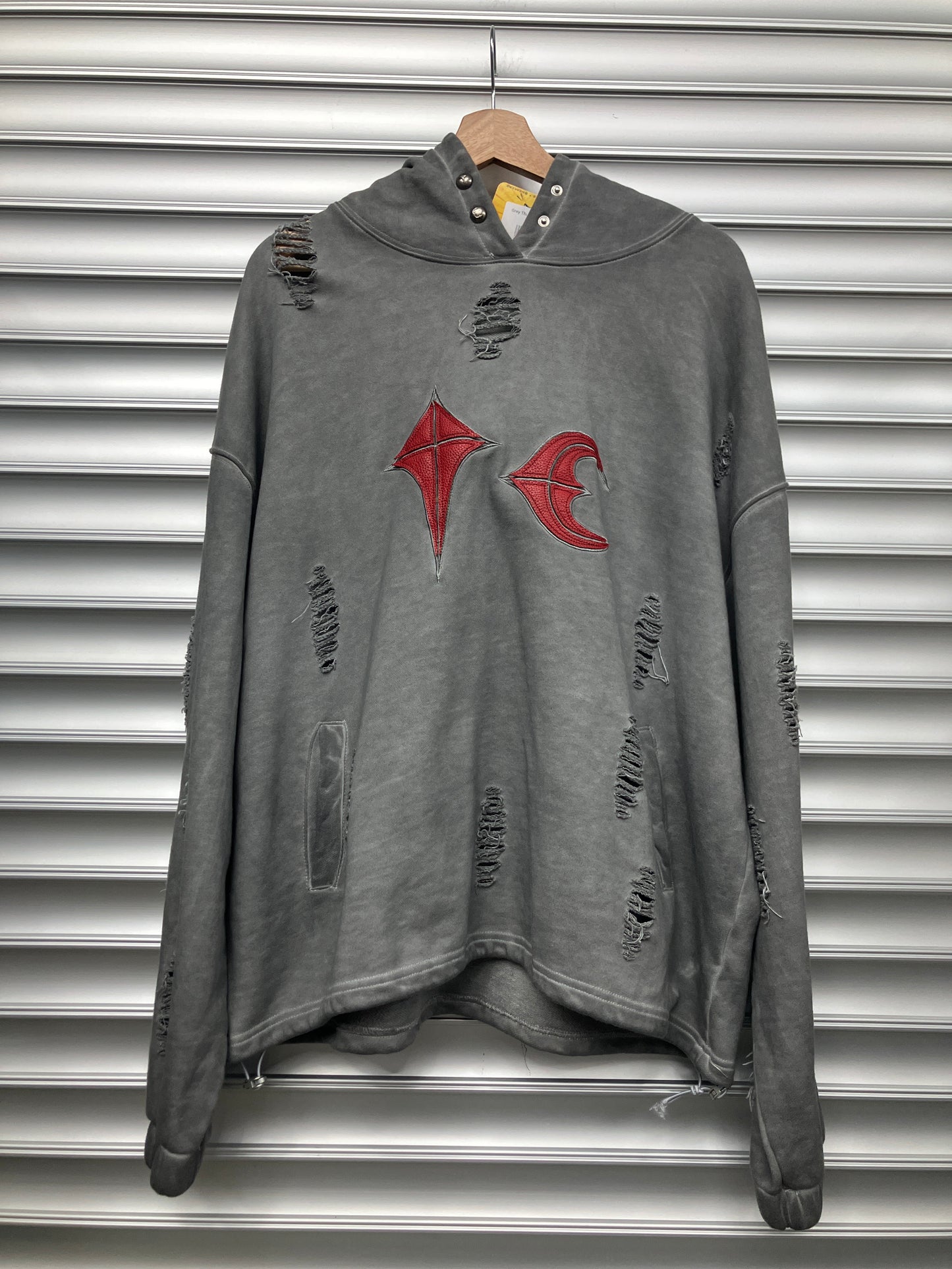 Grey Thug Club Hoodie - 2