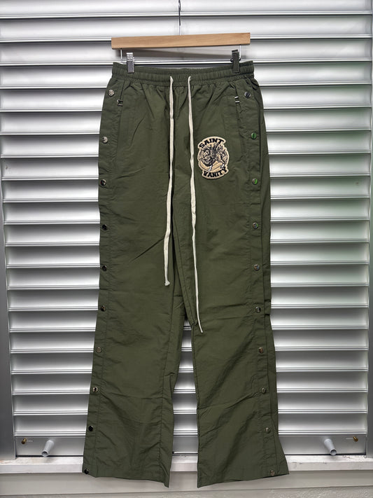Saint Vanity Green Nylon Trackpants - S