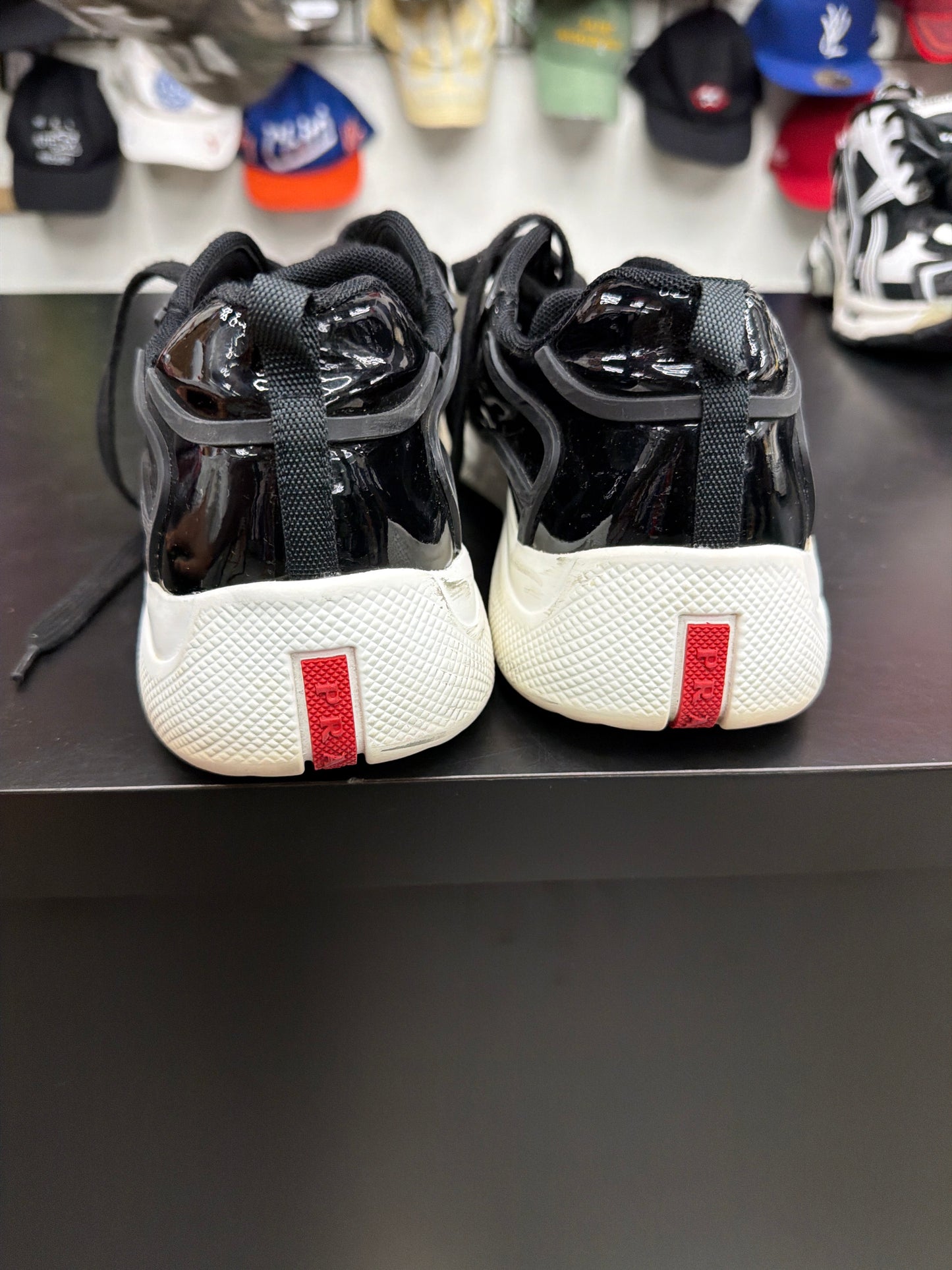 Prada American Cup Black Rubber (U) - 8.5M (NB)