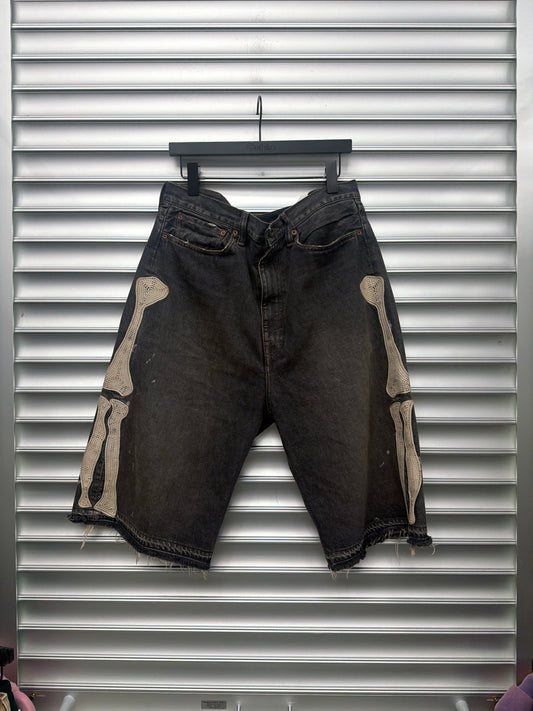 Kapital Grey Bone Shorts - 36