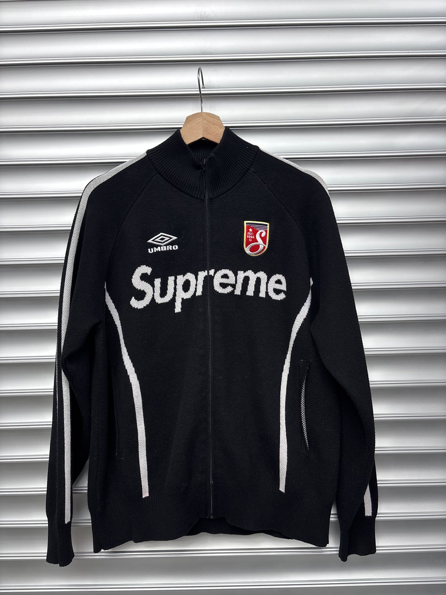 Supreme Umbro Black Zip Up - Small