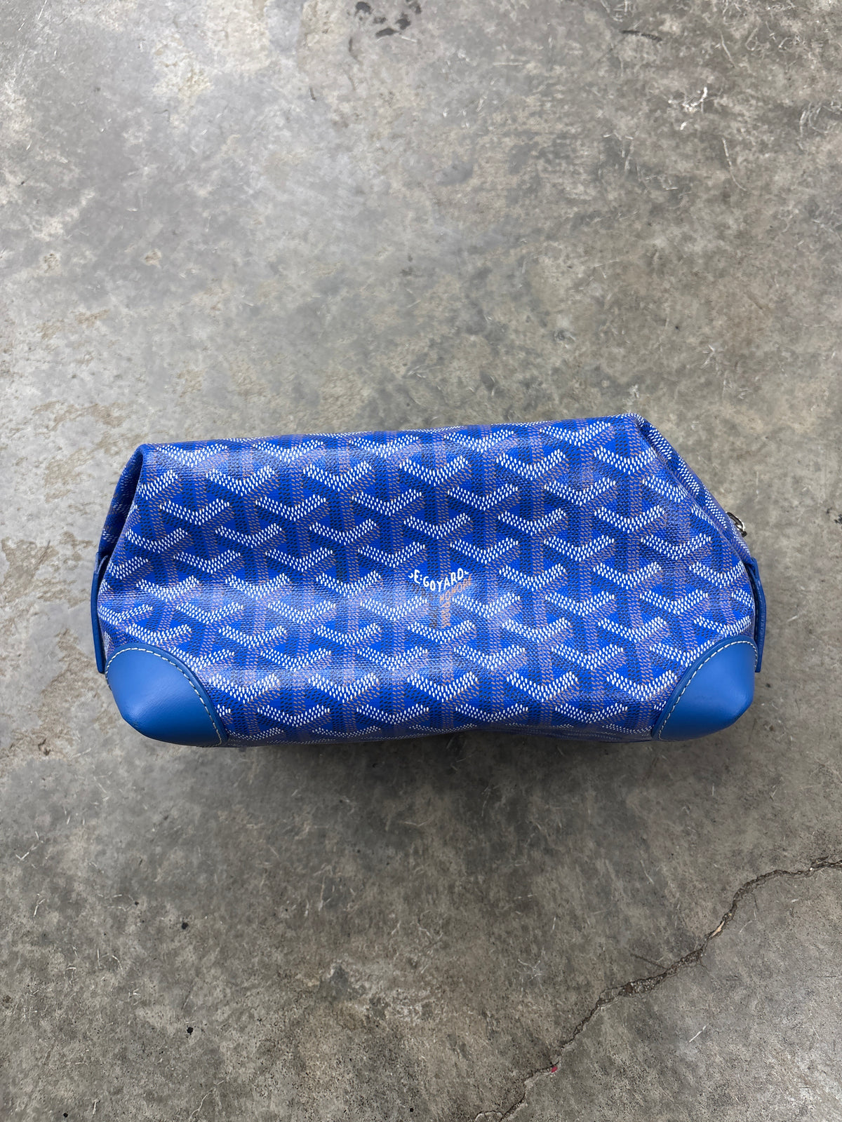 Blue Goyard Toiletry Bag**