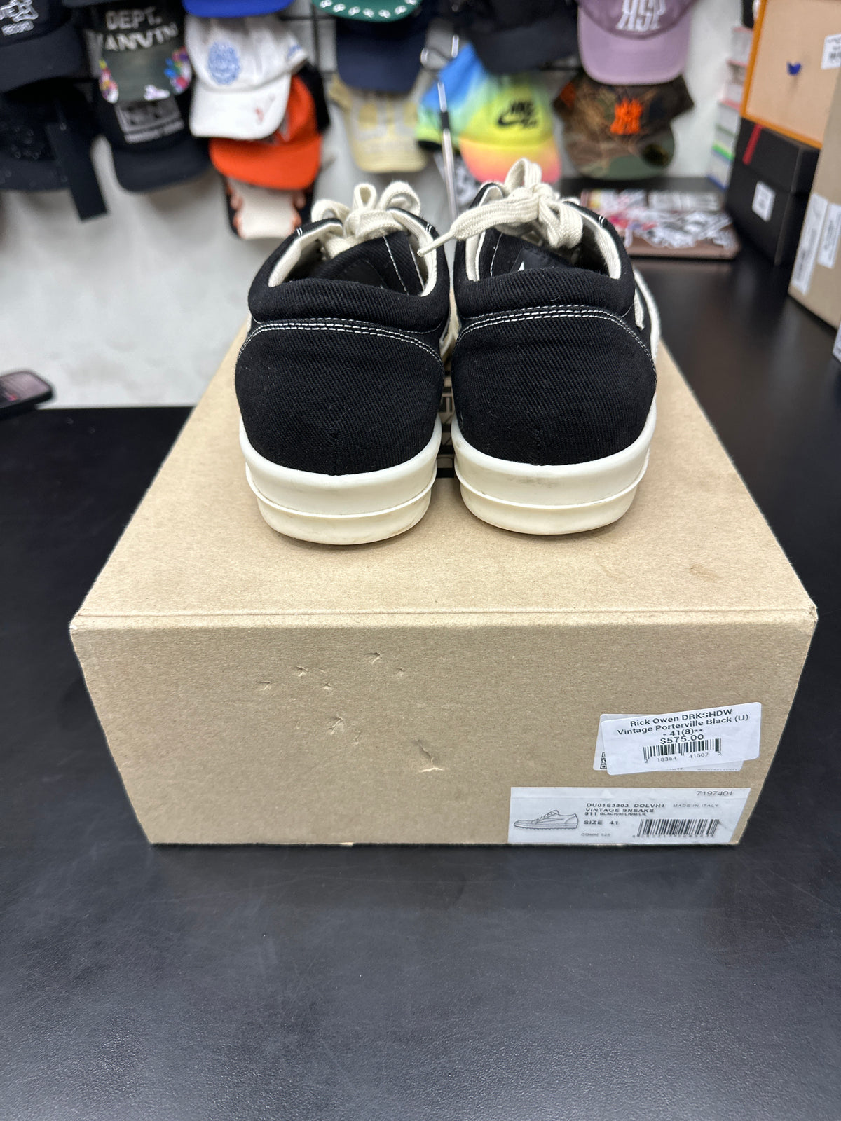 Rick Owen DRKSHDW Vintage Porterville Black (U) - 41(8)**