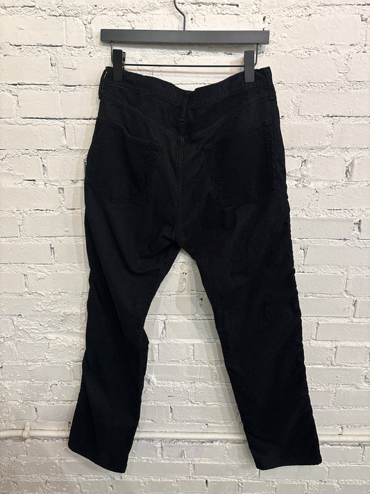 Kapital Black Corduroy Jewel Pants - 34