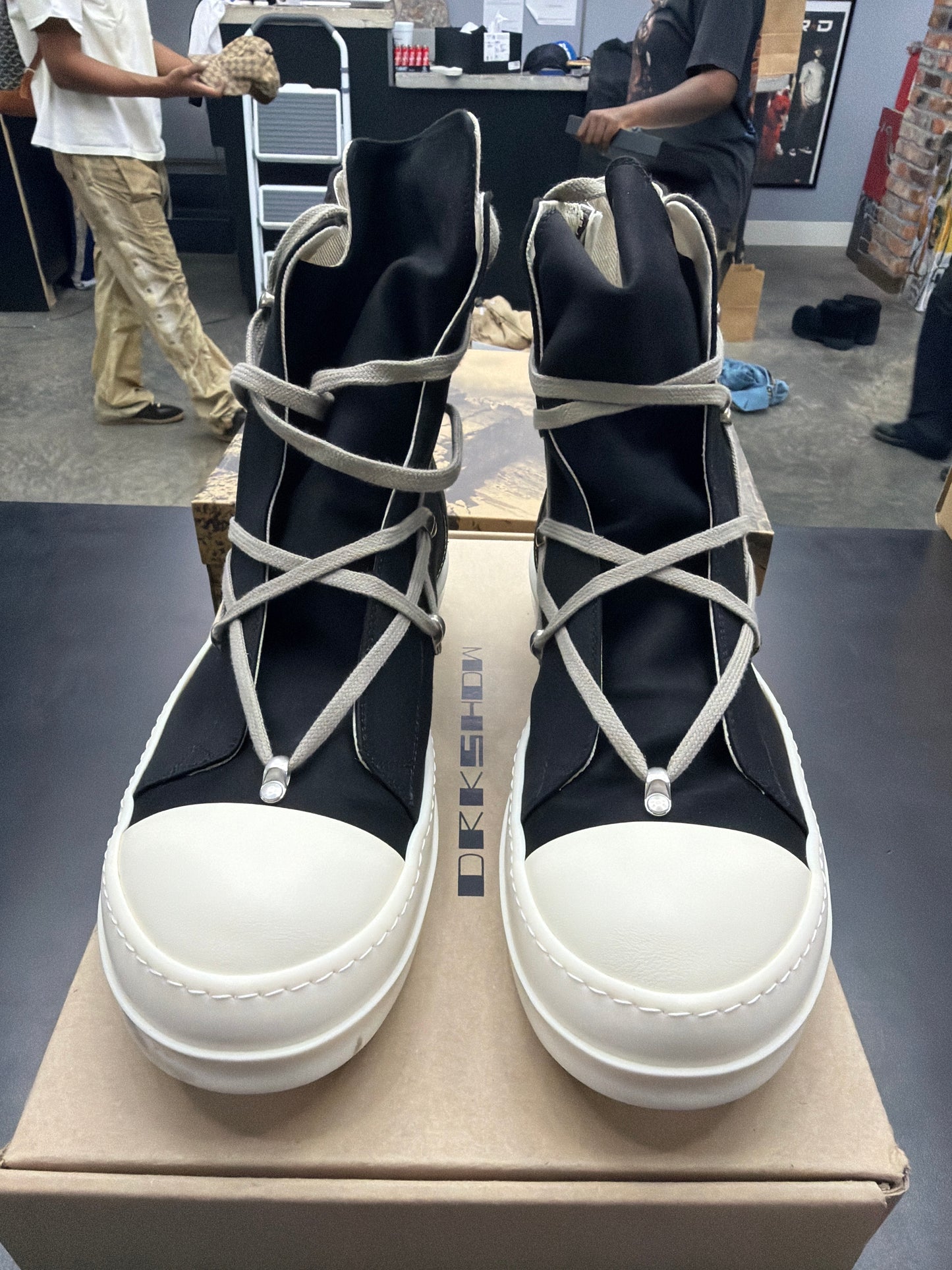 Rick Owen DRKSHDW High Hexa Black (U) - 45(12)**
