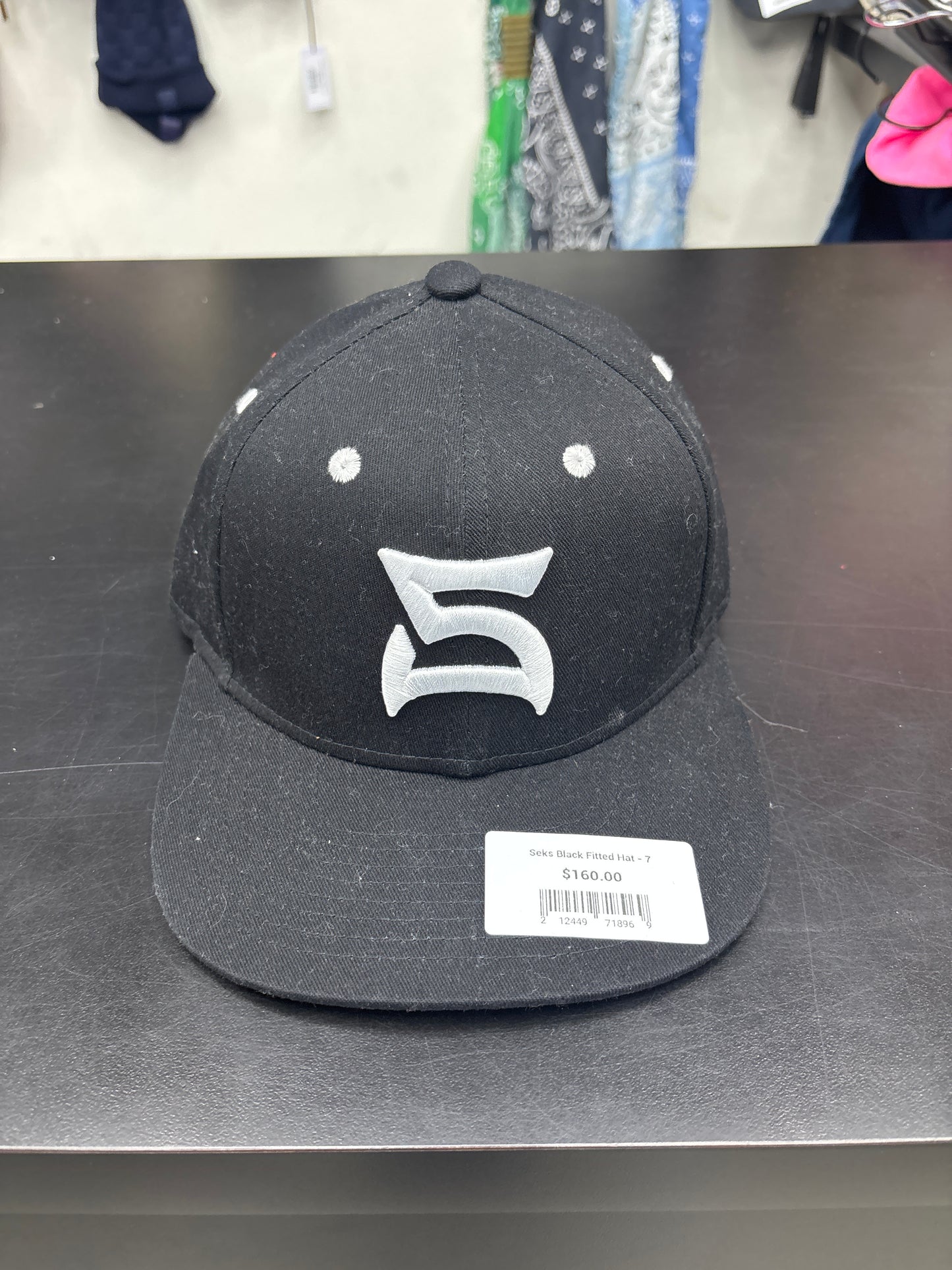 Seks Black Fitted Hat - 7
