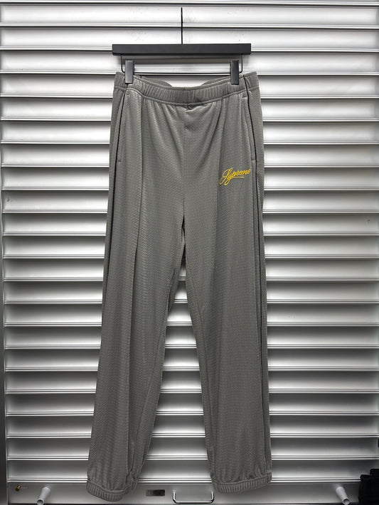 Supreme Grey Velour Track Bottoms - S**