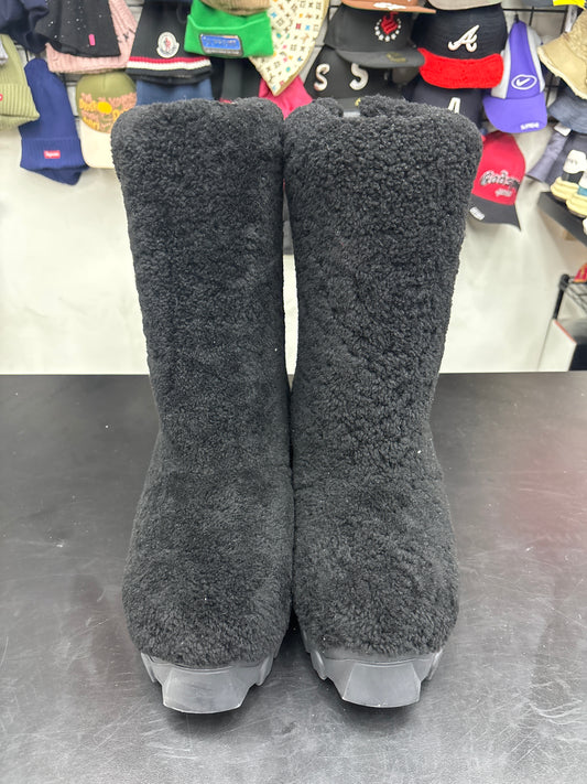 Rick Owen Shearling Boot Black (U) - 45(12) (NB)