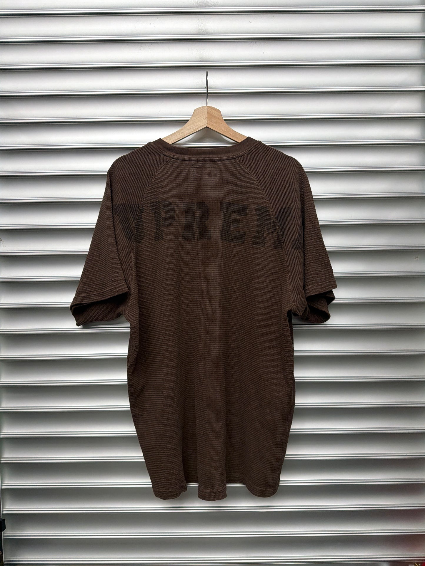 Supreme Brown Thermal Tee - L
