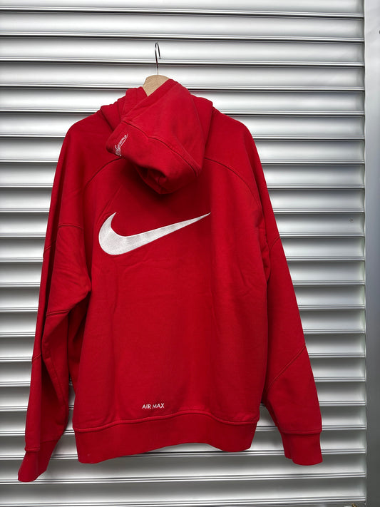 Supreme Nike Red Hooded Zip Up - XL