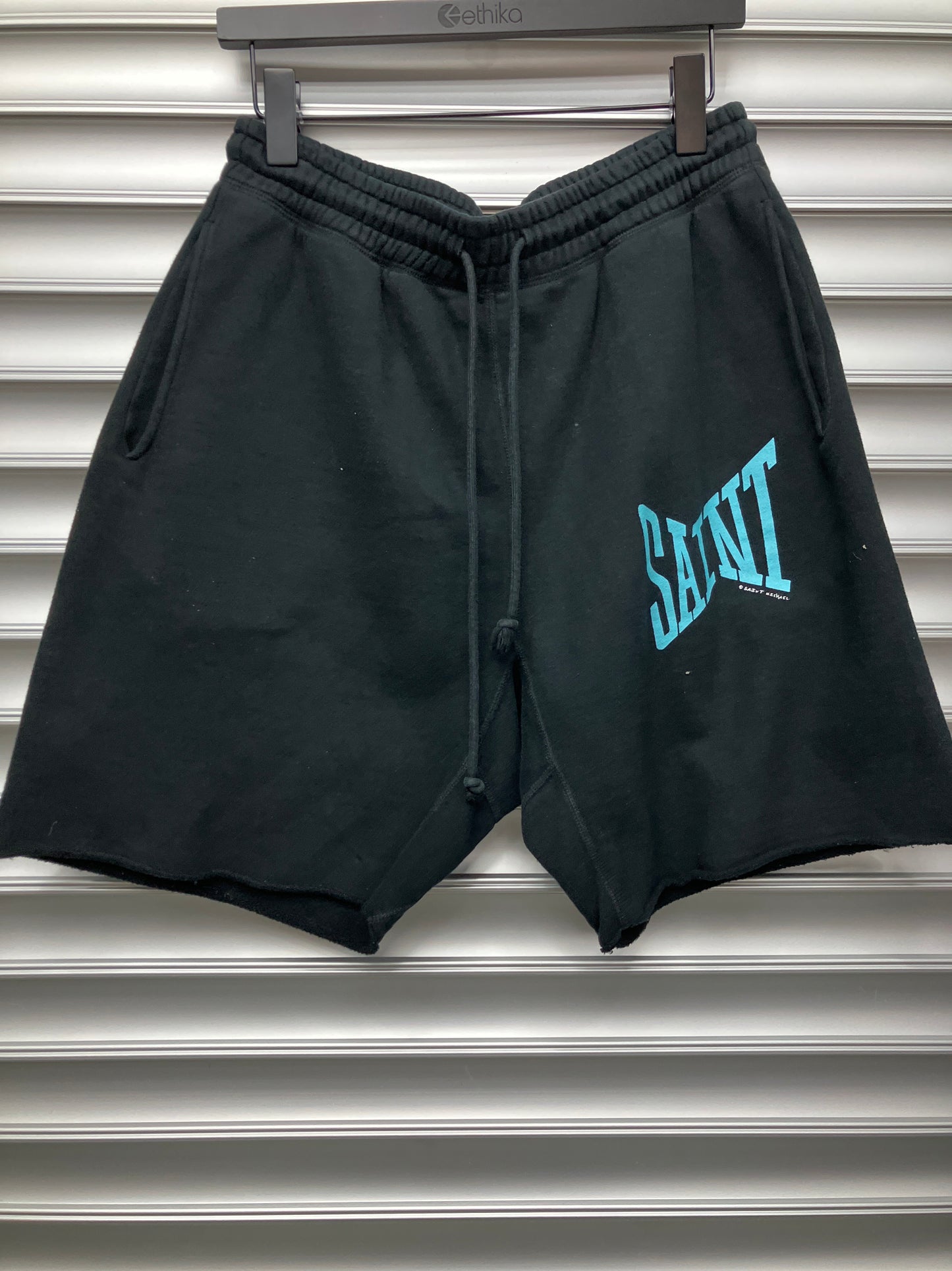 Saint Micheal Teal Black Shorts - M