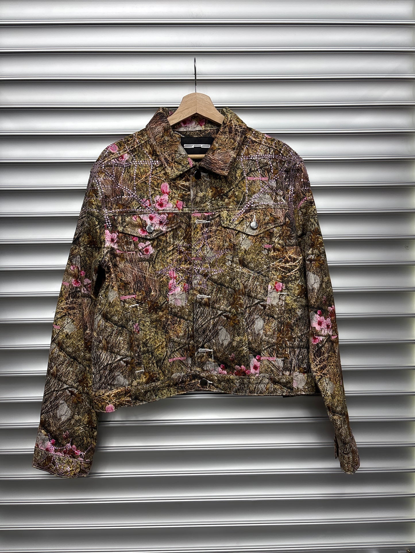 Spider Rhinestone Denim Jacket - 2