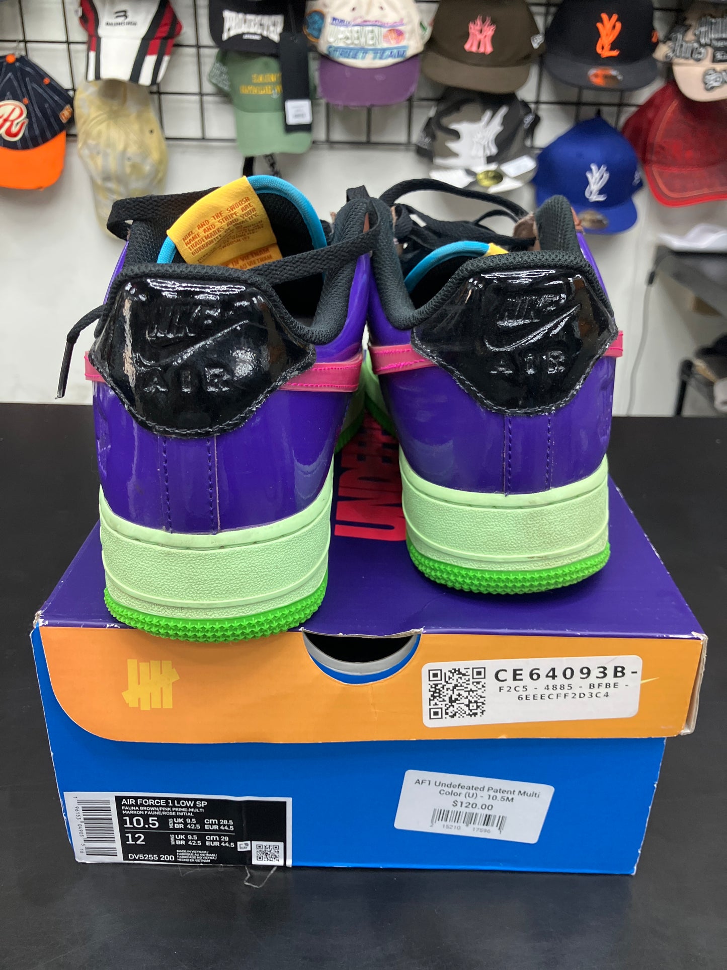 AF1 Undefeated Patent Multi Color (U) - 10.5M