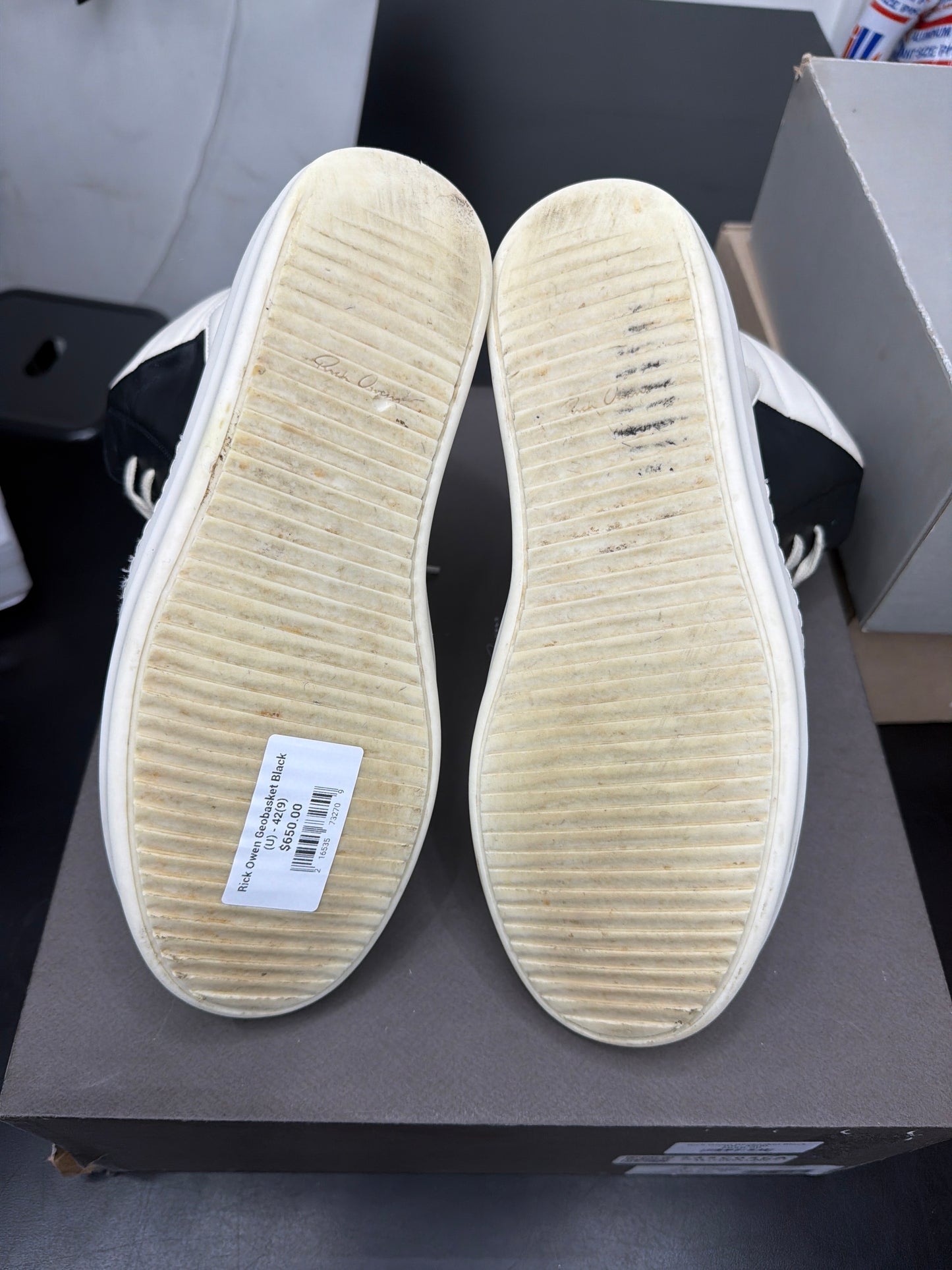 Rick Owen Geobasket Black (U) - 42(9)