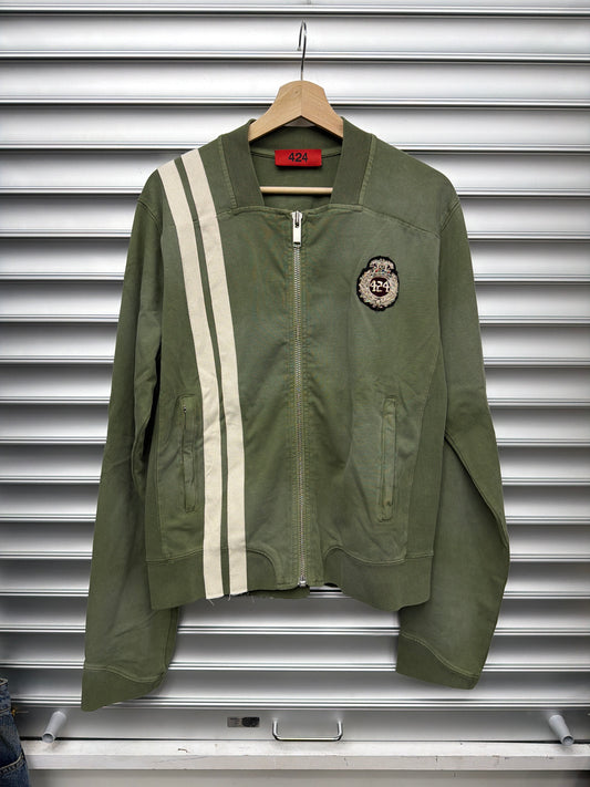 424 Olive Crest Jacket - L**