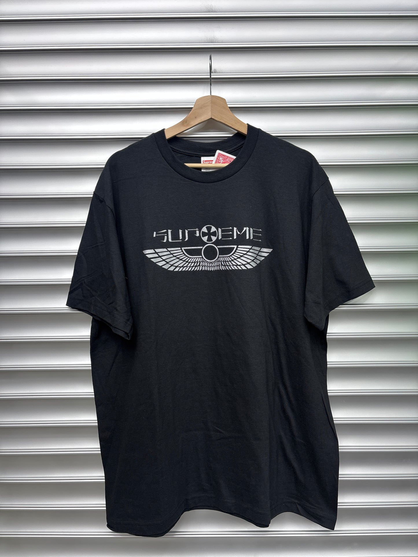 Supreme Black Wings Tee - L