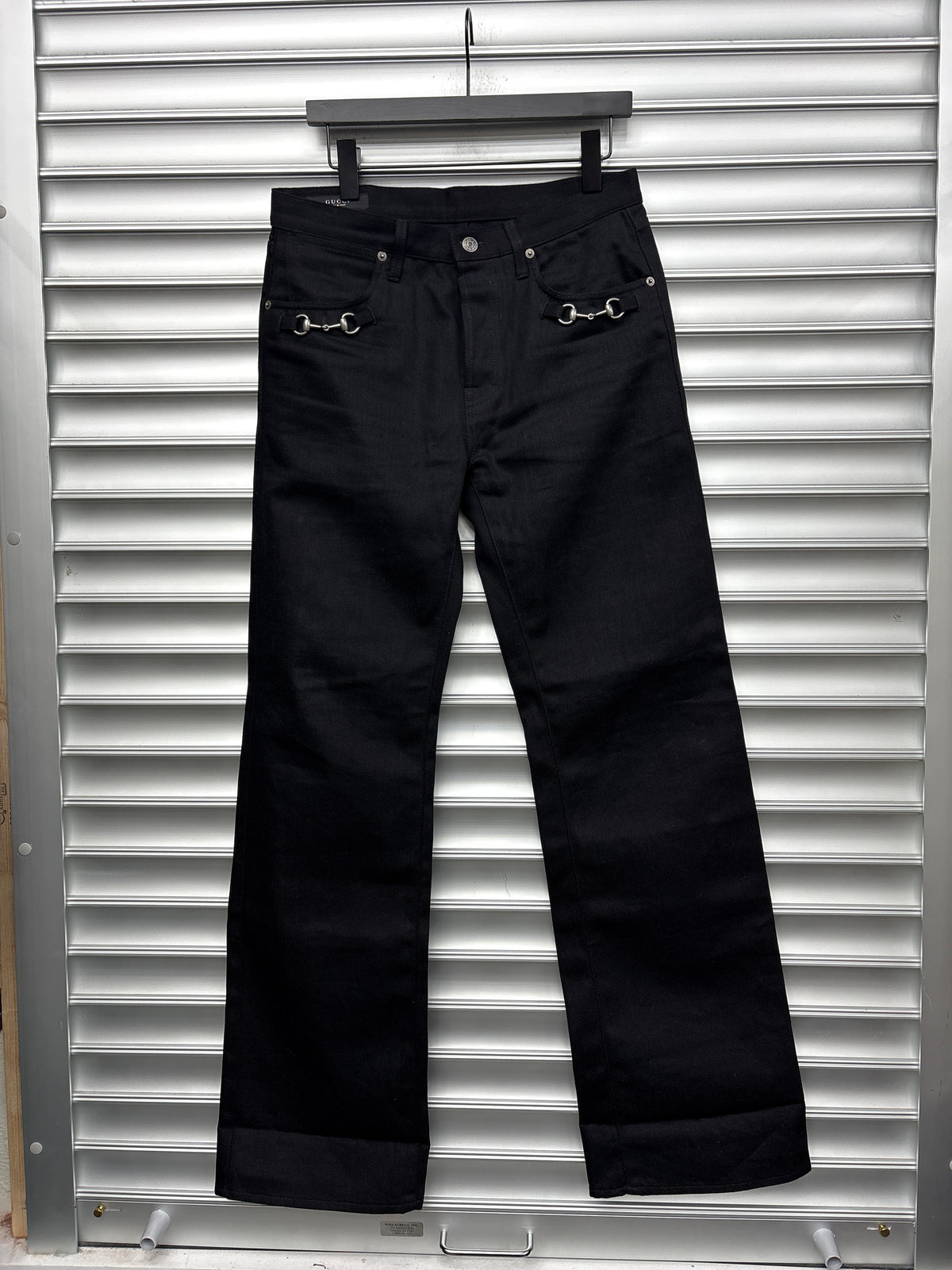 Gucci Horseshoe Black Denim - 32**