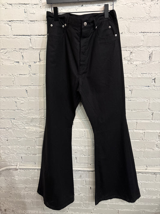Rick Owens Flare Mesh Denim - 30
