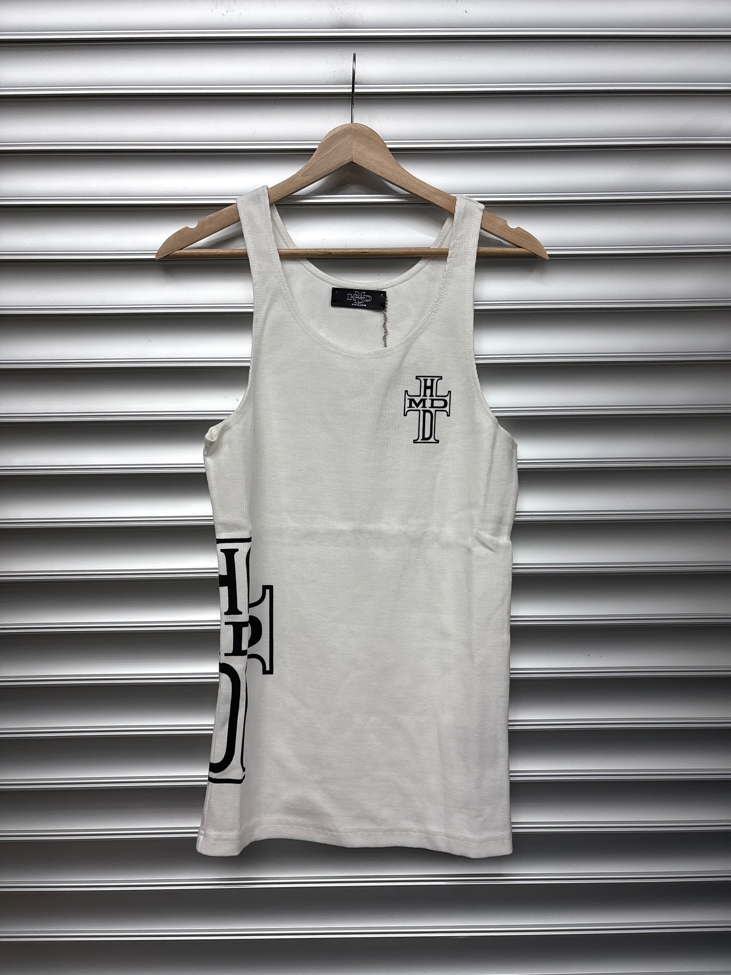 HMDD White Cross Tank - M