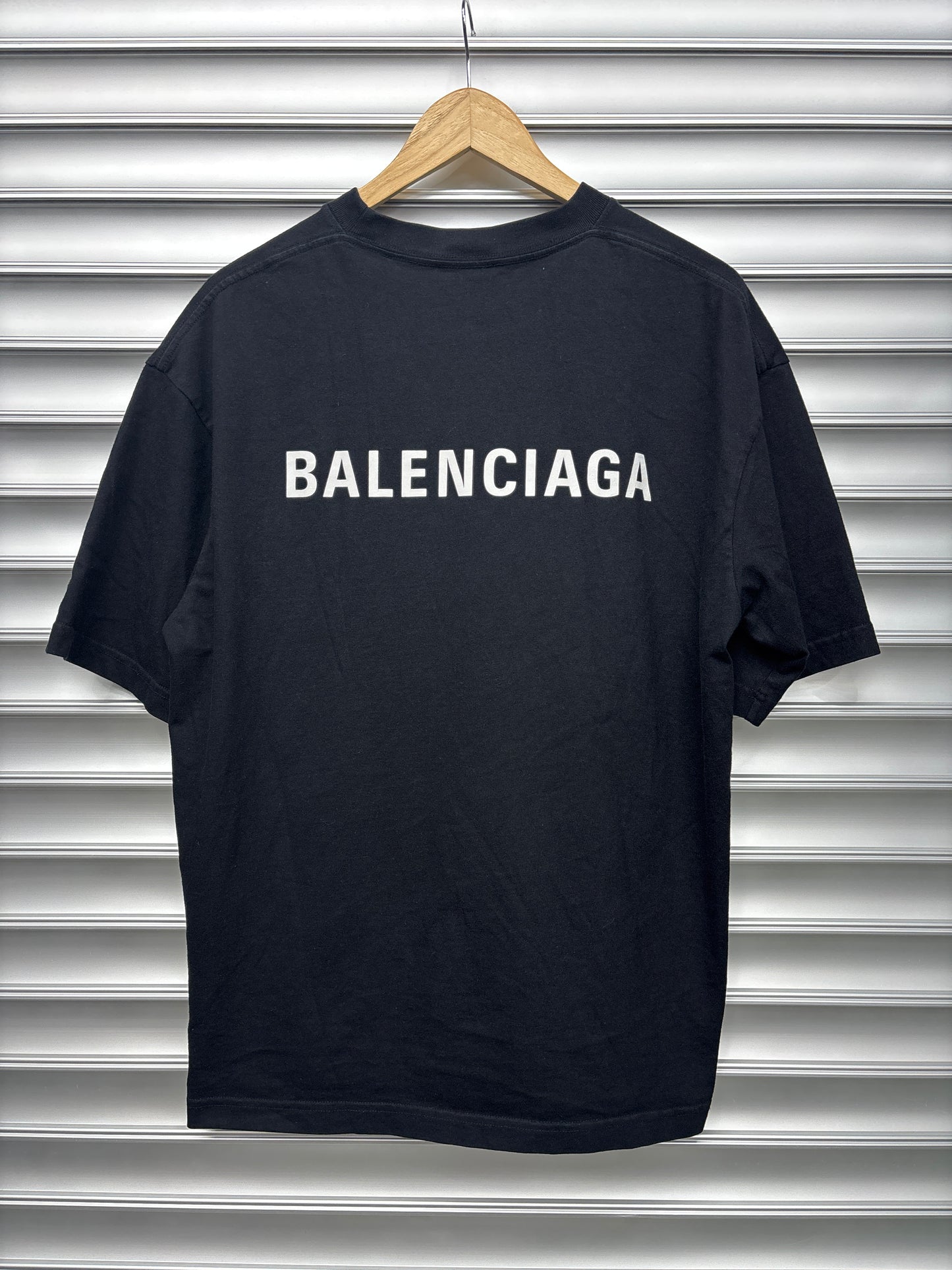 Balenciaga Black Logo Tee - M