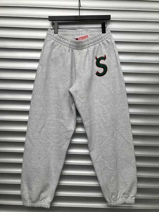 Supreme Grey/Green Sweatpants - Small