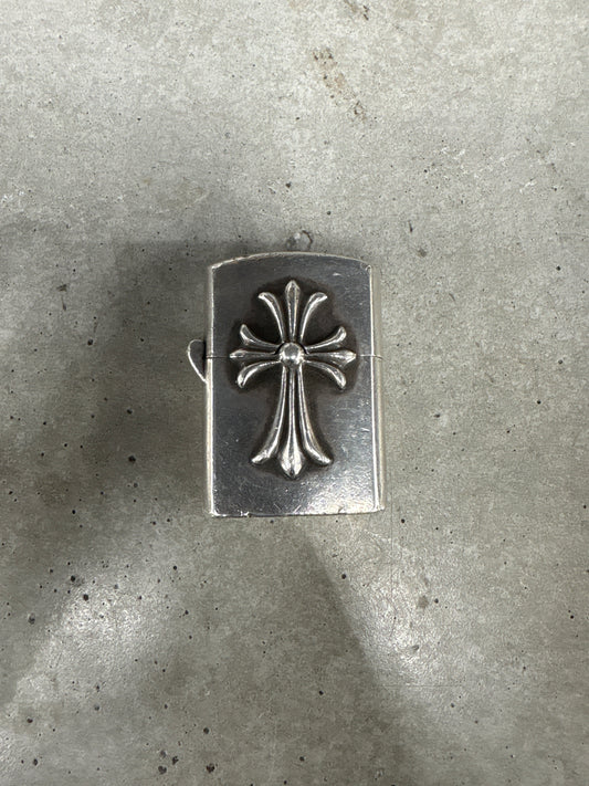Chrome Hearts Silver Zippo Lighter **