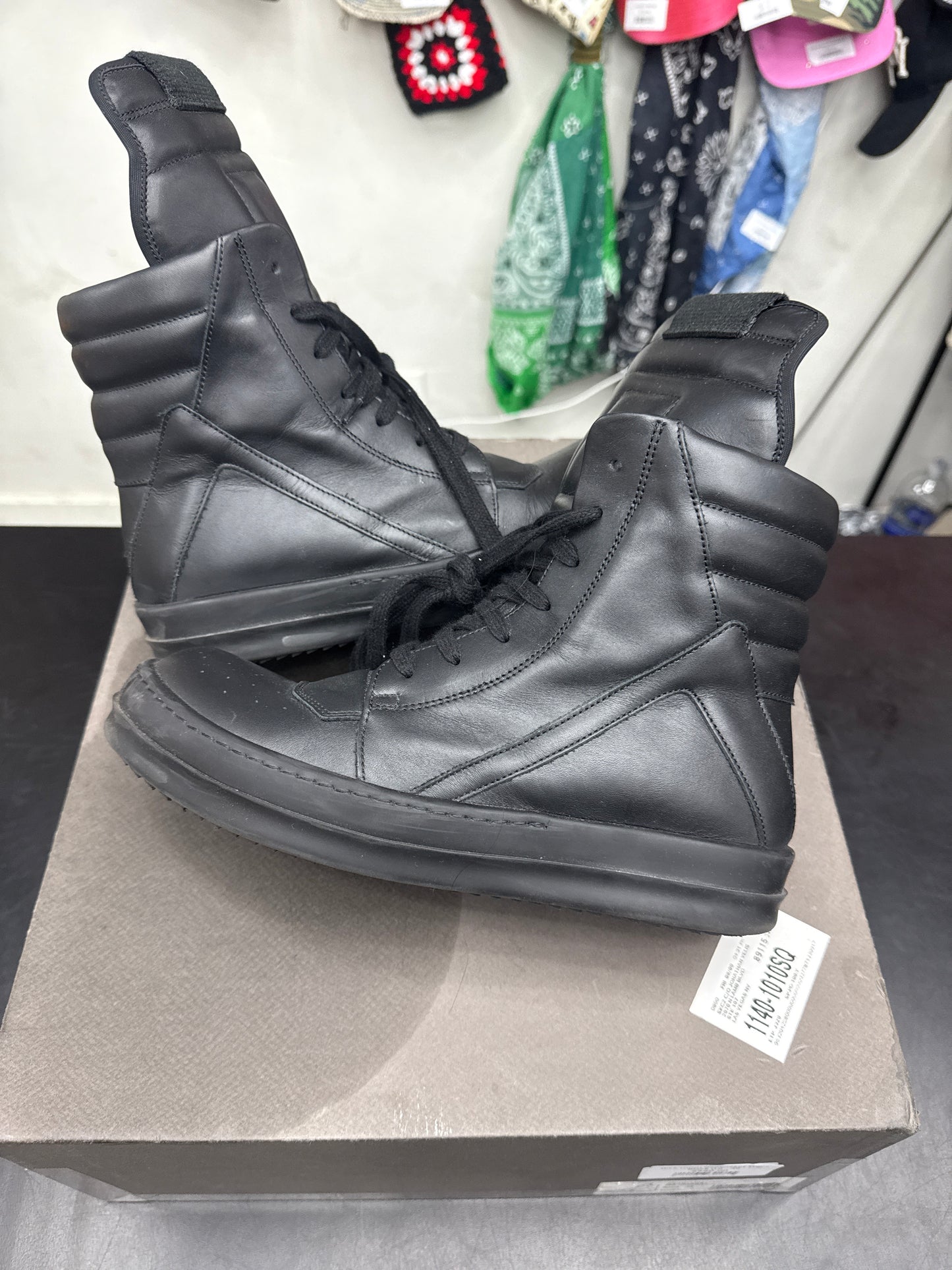 Rick Owen Geobasket Triple Black (U) - 39