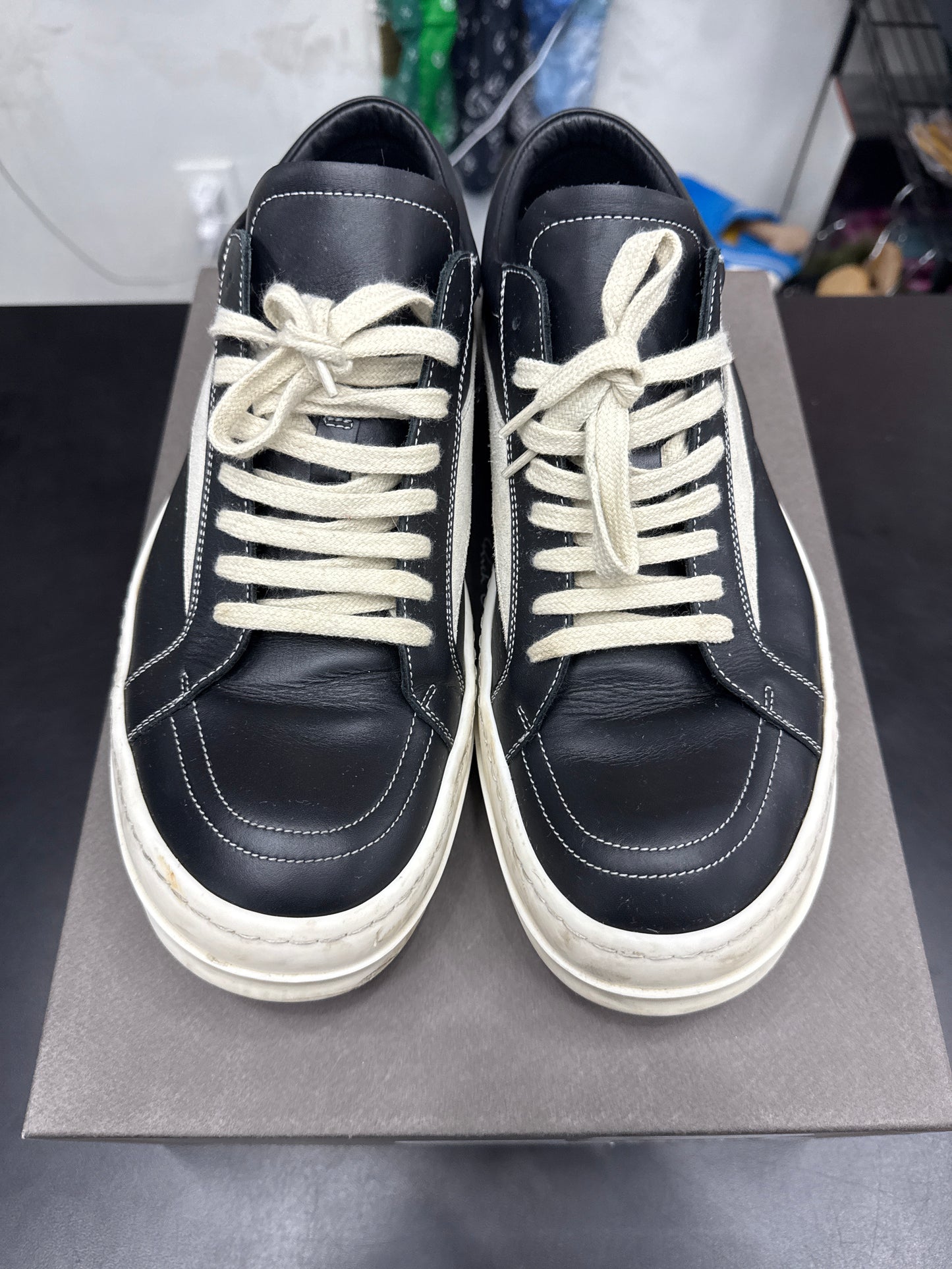 Rick Owen Vintage Black Leather (U) - 43(10)