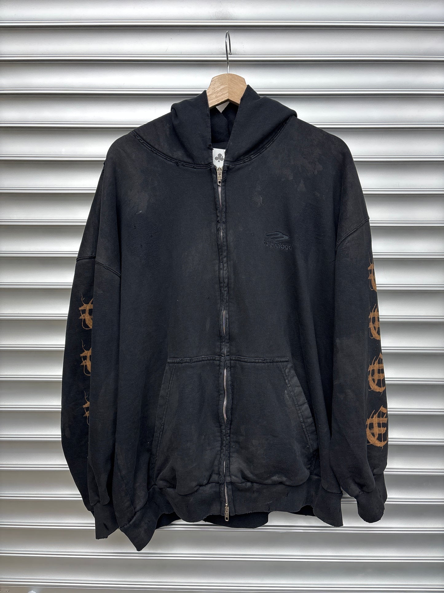 Balenciaga Mud Wash Zip Up - XL