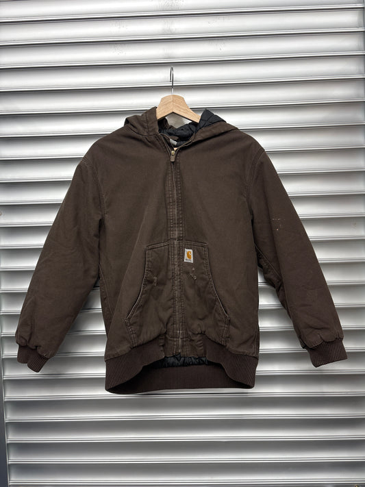 Vintage Carhartt Brown Hooded Jacket - S**