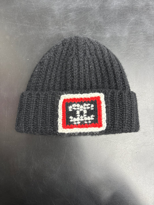 Chanel Knit Big Square CC Beanie**