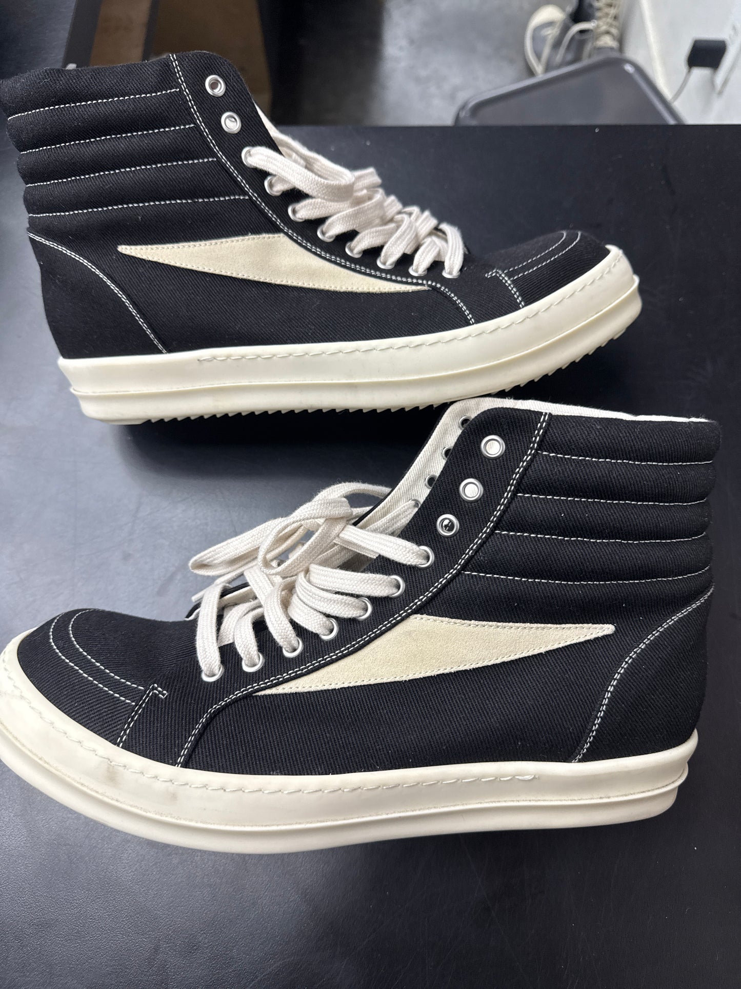 Rick Owen DRKSHDW Vintage High Black (U) - 45(12) (NB)