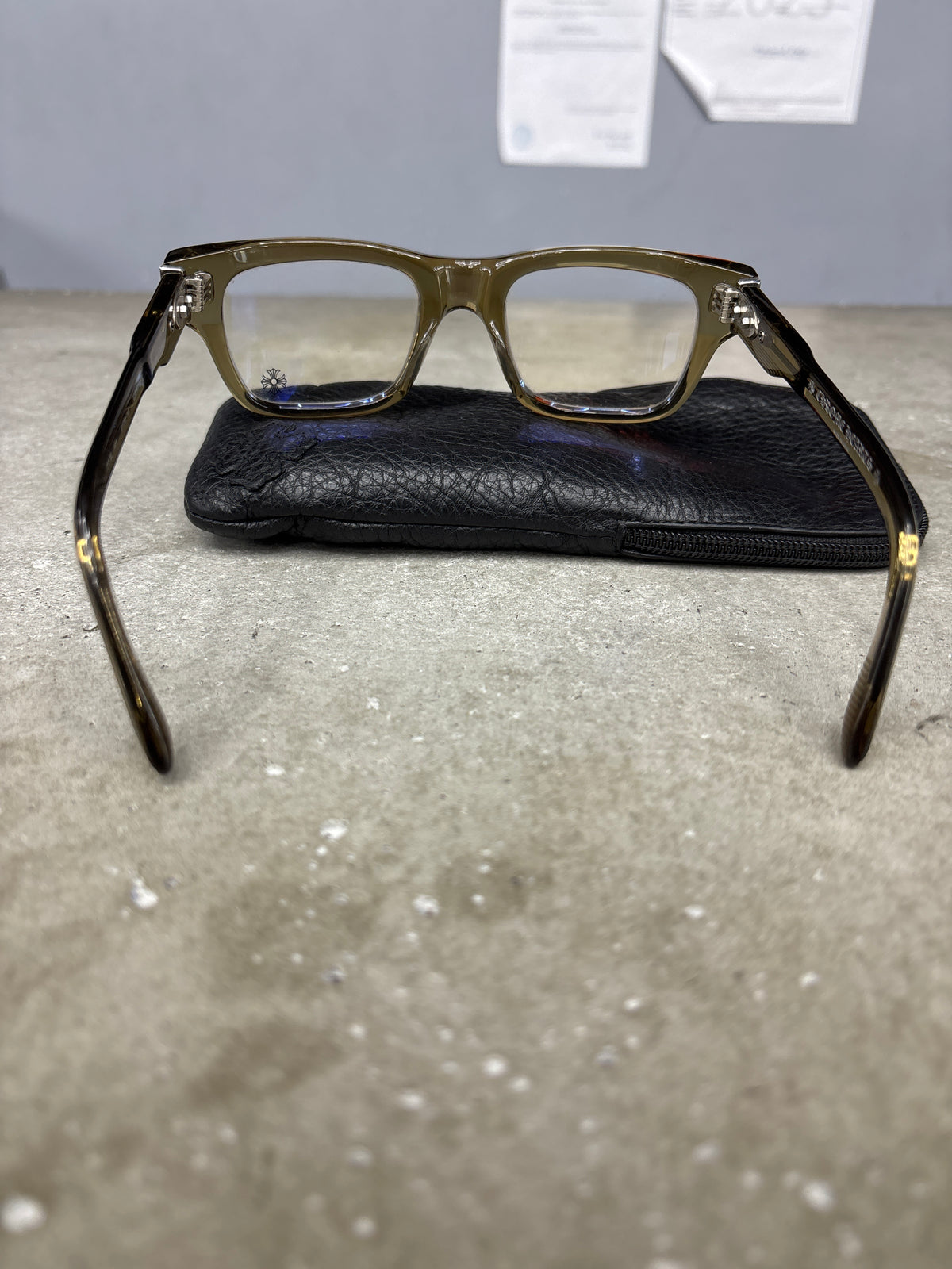 Chrome Hearts Crypdic Brown Glasses **