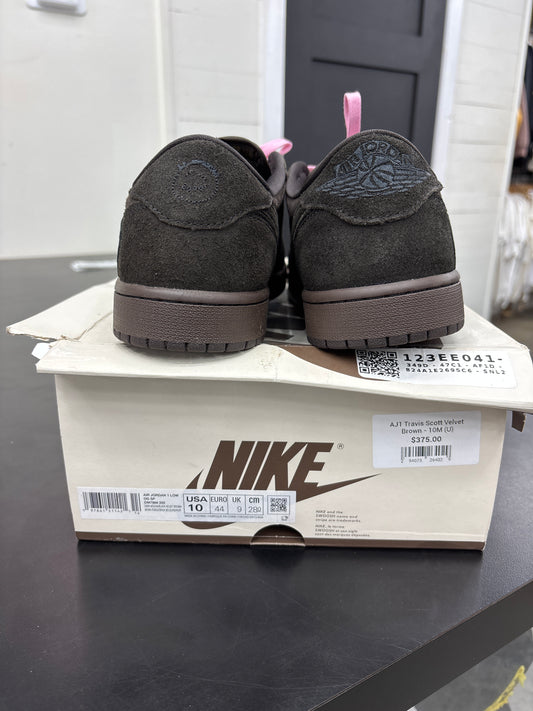 AJ1 Travis Scott Velvet Brown - 10M (U)
