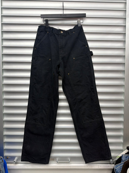Vintage Black Carhartt Double Knees - 30