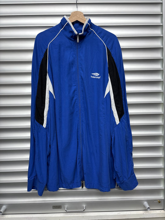 Balenciaga Blue Nylon Jacket - L