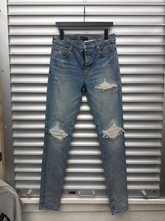 Amiri Mx1 White Patch Denim - 33