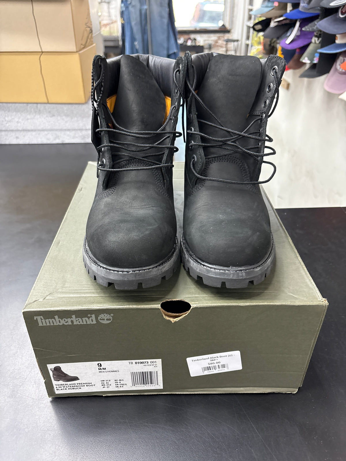 Timberland Black Boot (U) - 9M**