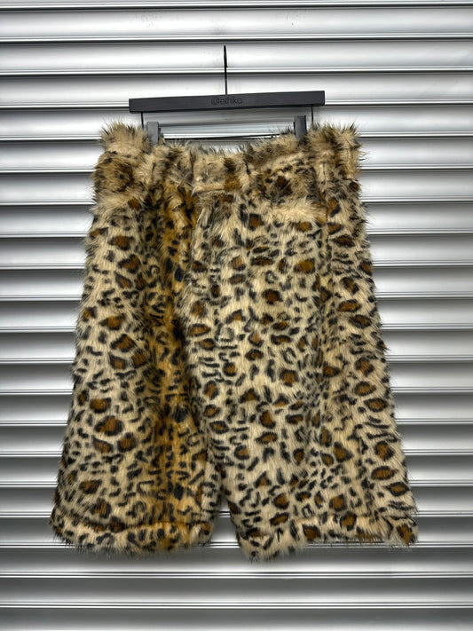 JA Brams Leopard Print Shorts - L **