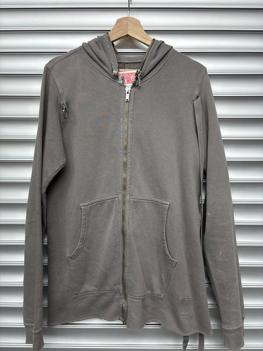 Grey Rick Owens Gimp Hoodie - S