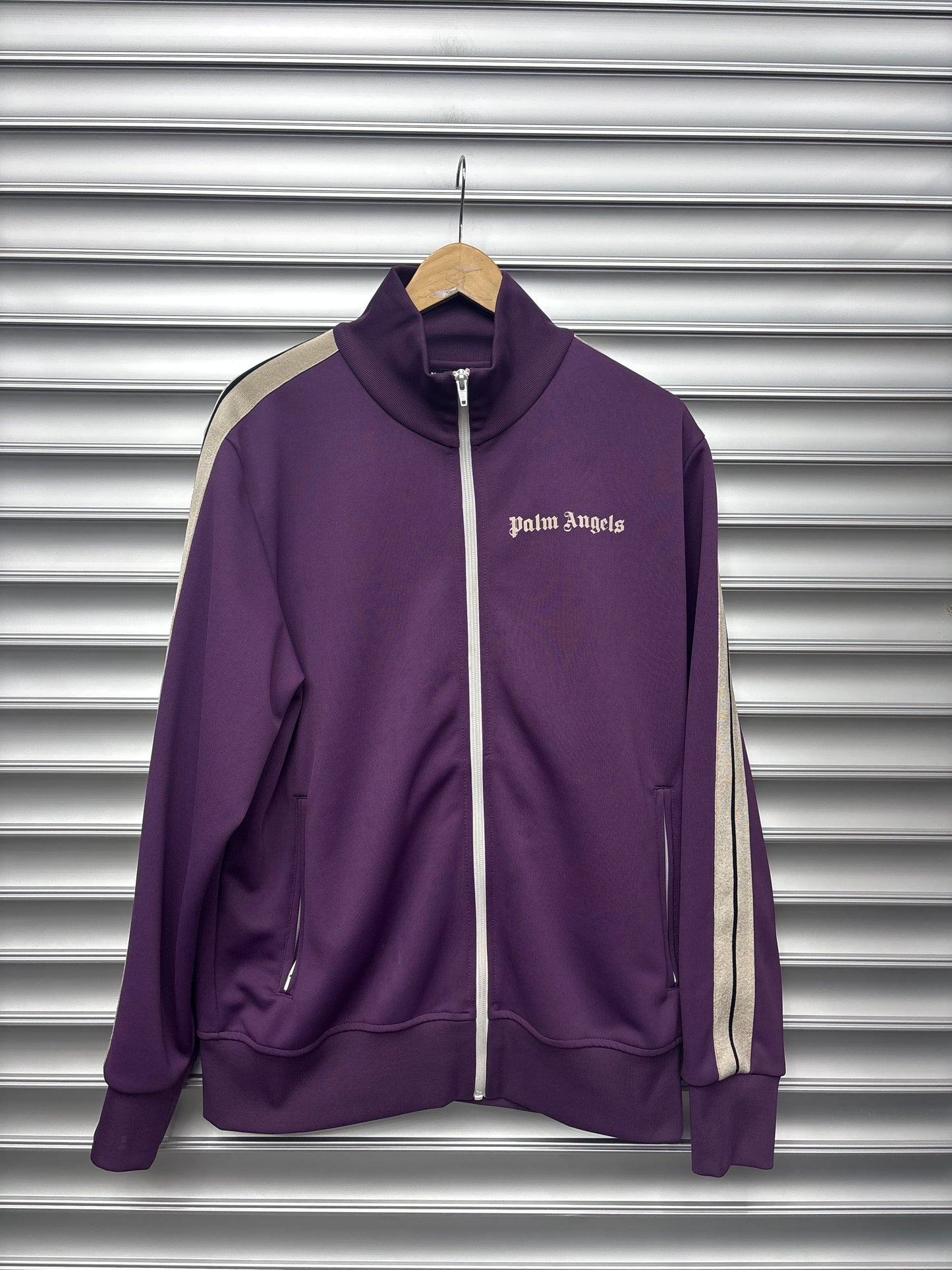 Palm Angel Purple Track Zip Up - XL