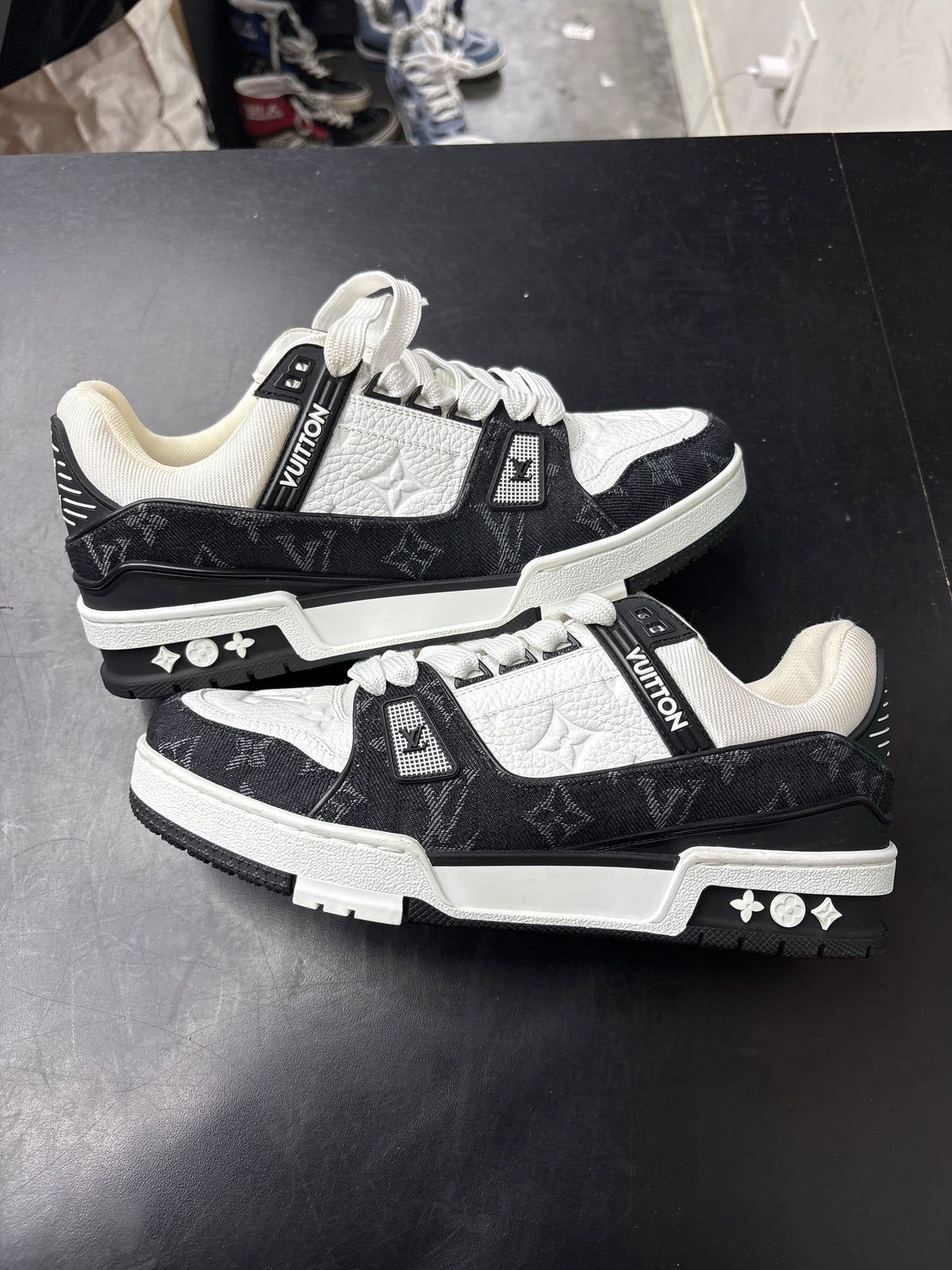 Louis Vuitton Trainer Black Denim (U) - 38 (NB)**