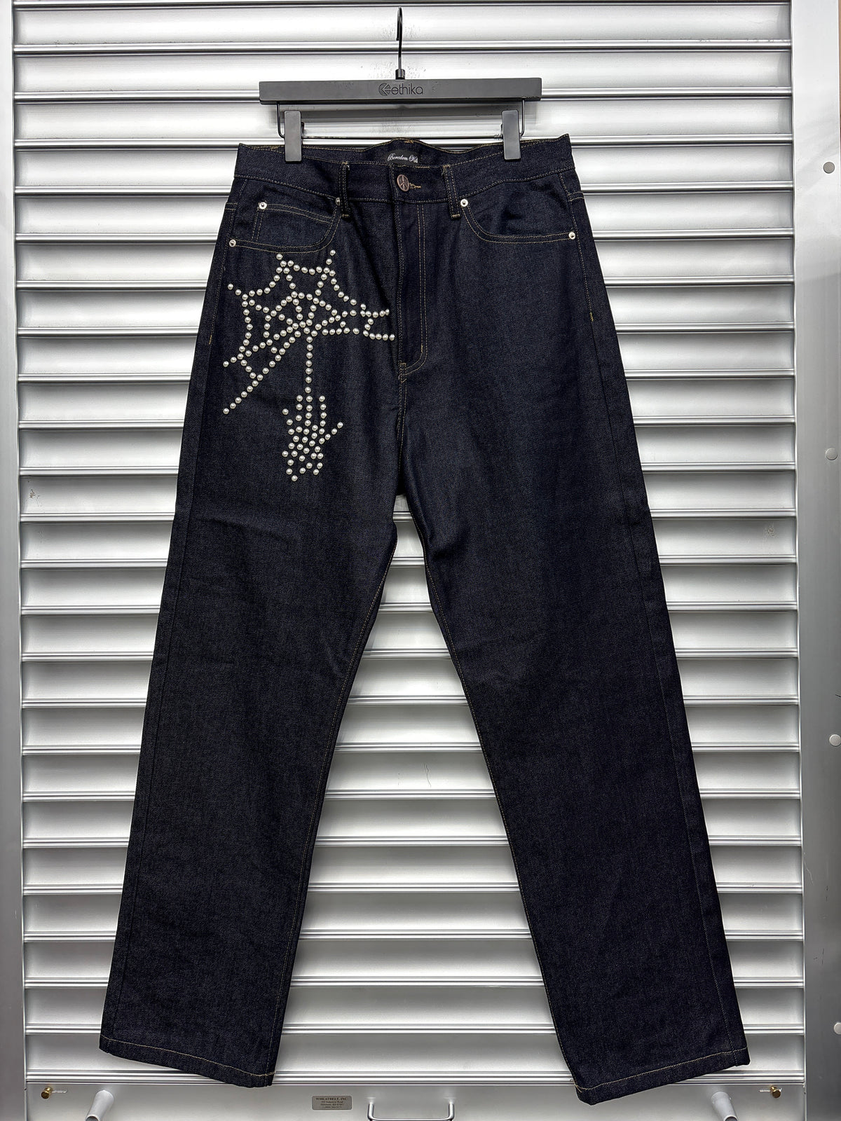 Boredom Kills Studded Denim - 34**