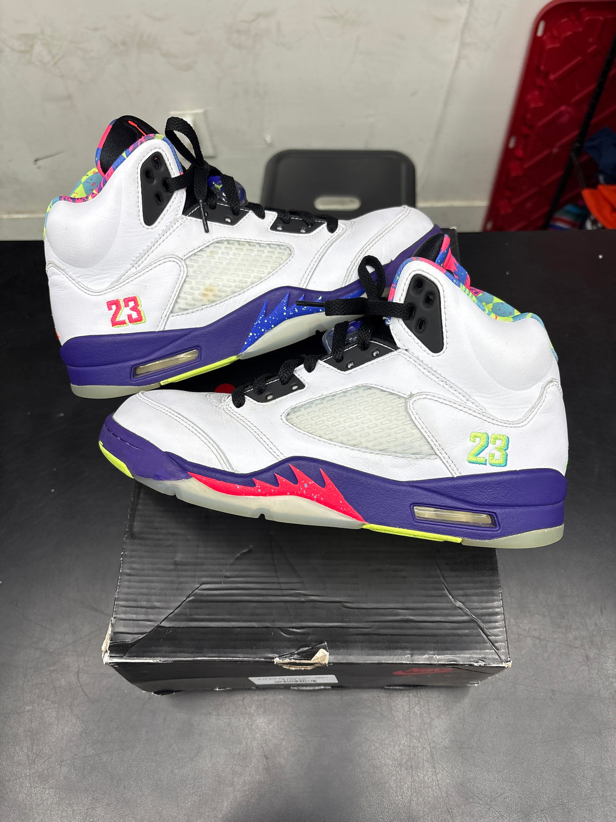 AJ5 Bel Air White (U) - 8M**