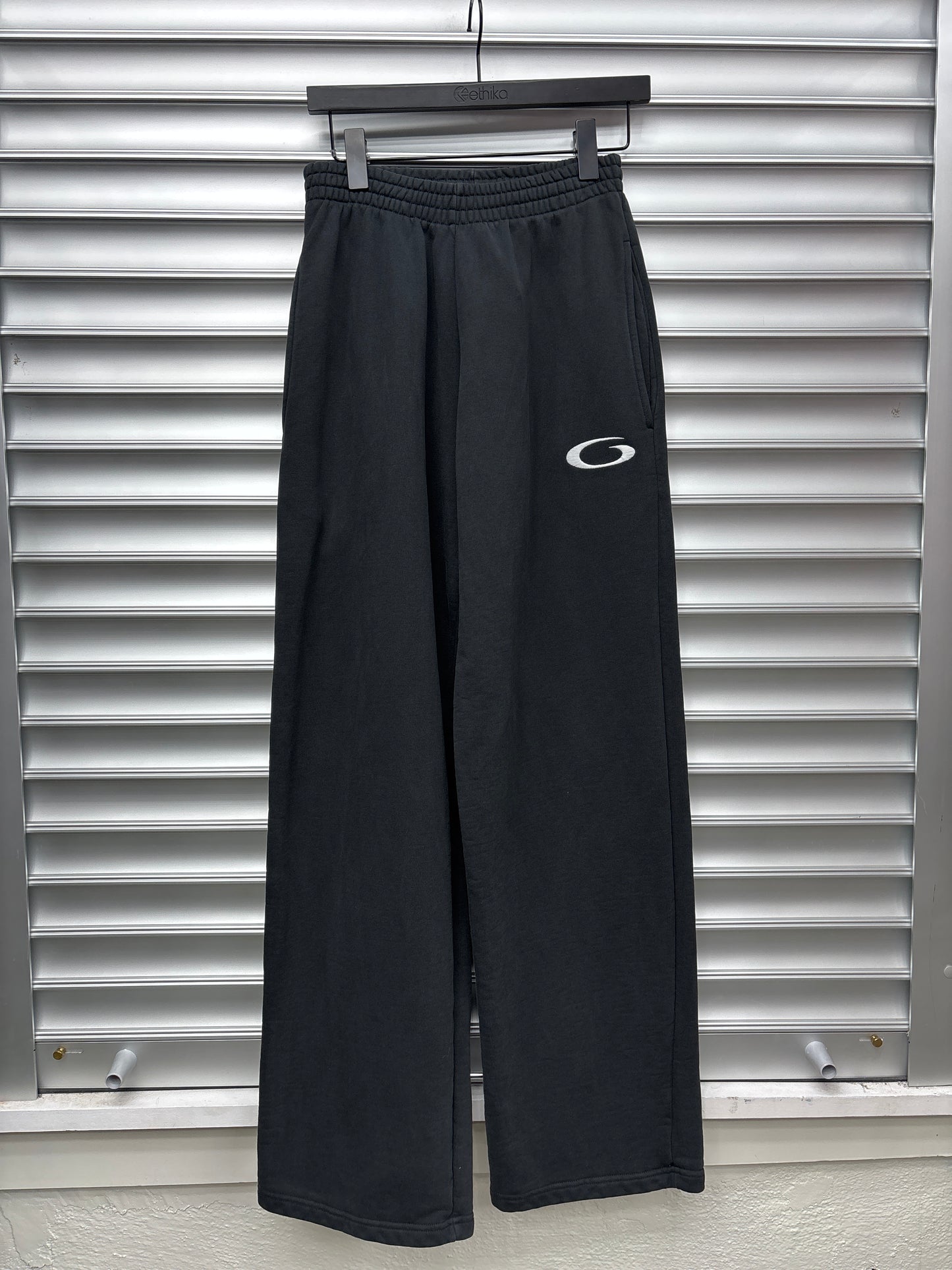 Balenciaga Surf Logo Black Sweatpants - XXS