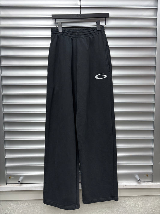 Balenciaga Surf Logo Black Sweatpants - XXS