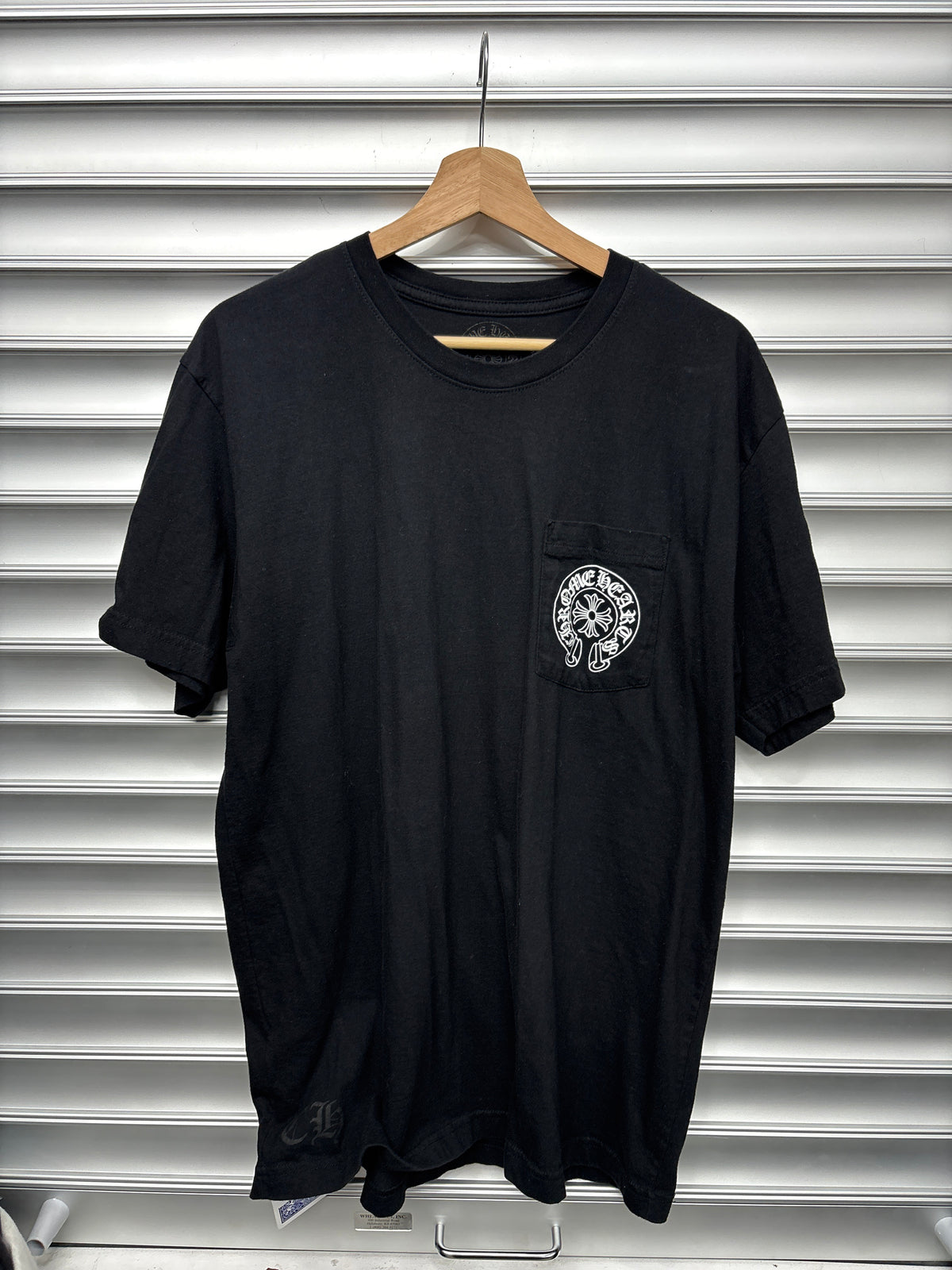 Chrome Hearts Black Fleur Pocket Tee - XL**