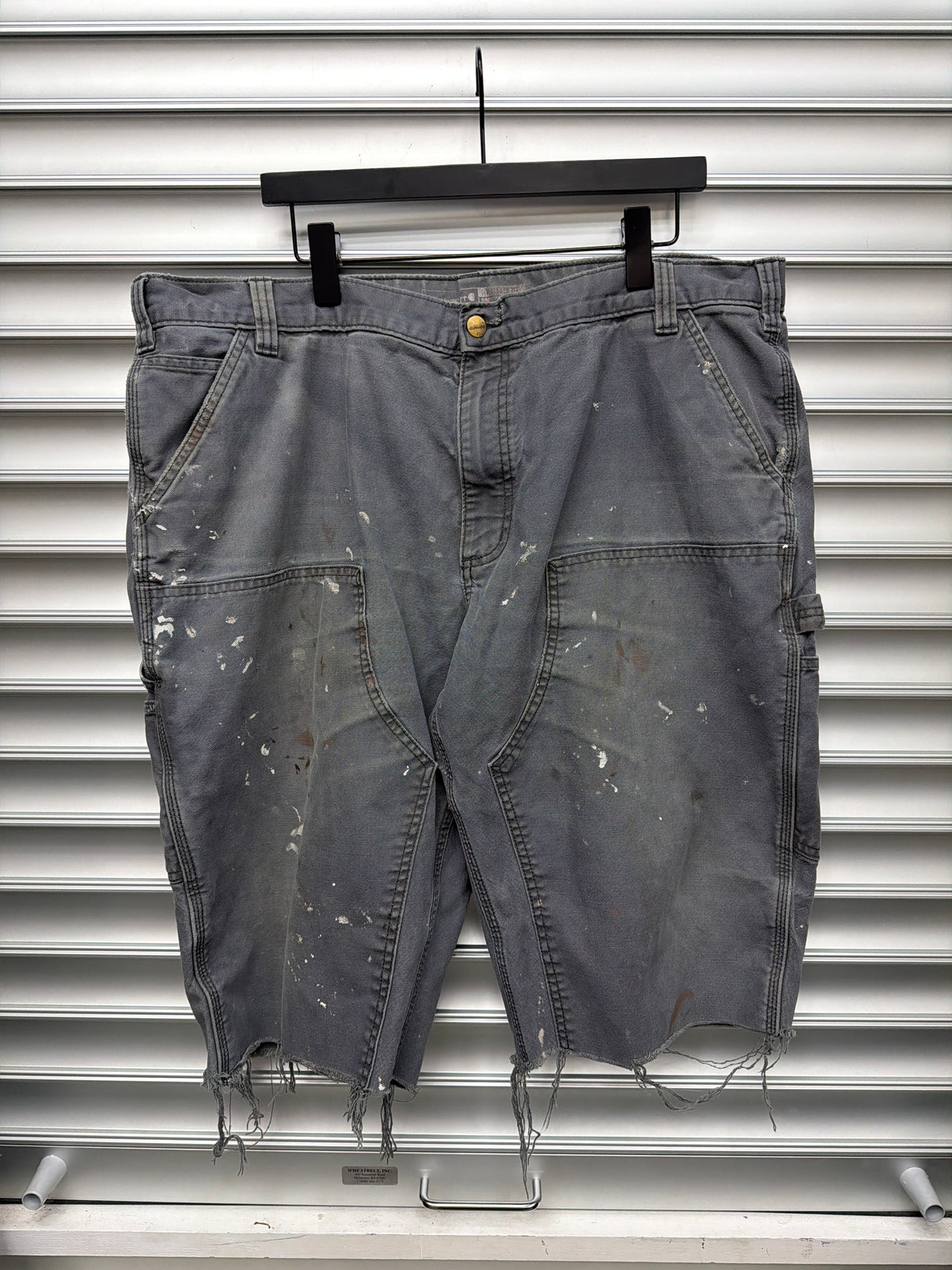 Vintage Carhartt Grey Double Knee Shorts - 42**